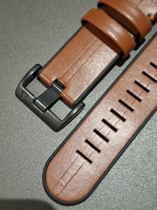 Correa piel marron reloj Garmin Fenix