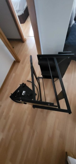 Escritorio gamer 130x130 en forma de L