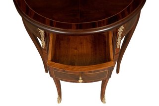 Tavolino Consolle in legno impiallacciato noce arr
