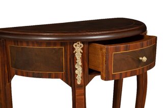 Tavolino Consolle in legno impiallacciato noce arr