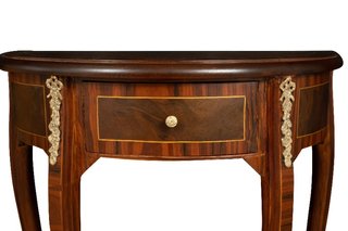 Tavolino Consolle in legno impiallacciato noce arr