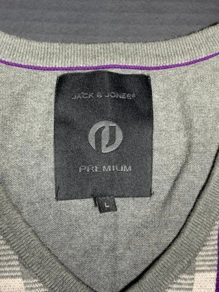 Jersey gris de cuadros Jack&Jones