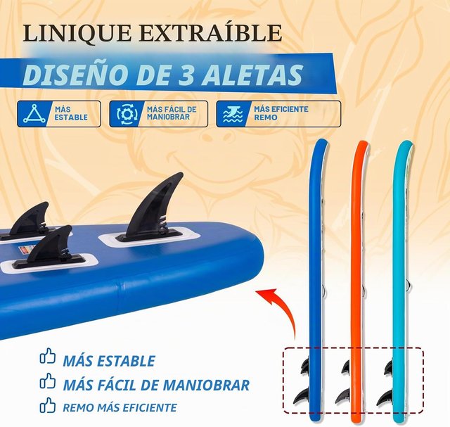 Paddle Surf Hinchable 350×83×15 cm | Kit completo