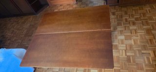 Mesa de comedor tipo libro – Madera clásica y exte