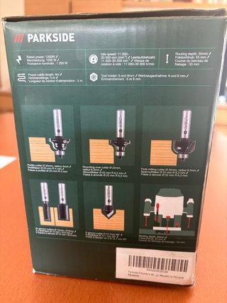Fresadora de superficie 1200 W marca Parkside