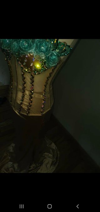 Vestido pedreria