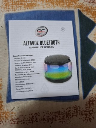 Altavoz Bluetooth QC (Sin Estrenar)