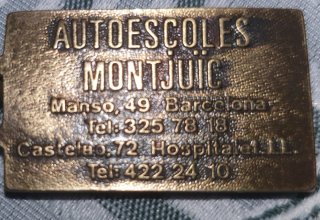 Llavero Vintage Autoescoles Montjuïc