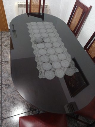 Mesa comedor + 9 sillas