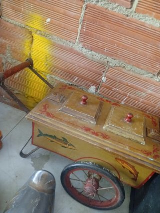 Carrito juguete comida Francia años 20