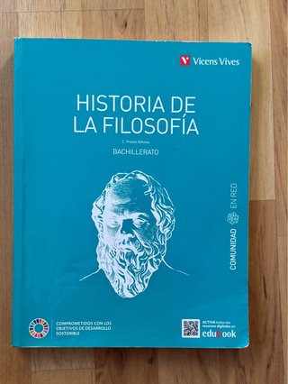 libro de Historia de la filosofía, 2 Bachillerato