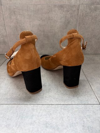 Zapatos bicolor de tacón de Patsy (modelo Belén)