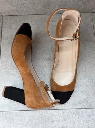 Zapatos bicolor de tacón de Patsy (modelo Belén)