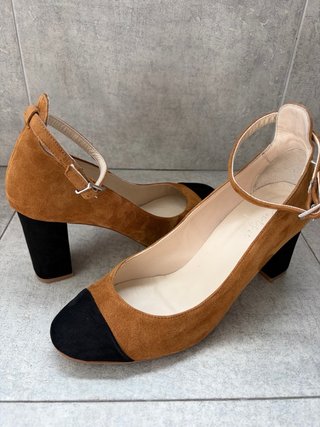 Zapatos bicolor de tacón de Patsy (modelo Belén)
