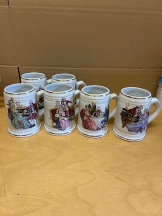 Set di brocca e 6 bicchieri per birra