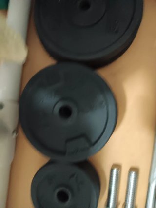 Conjunto de pesas y barras