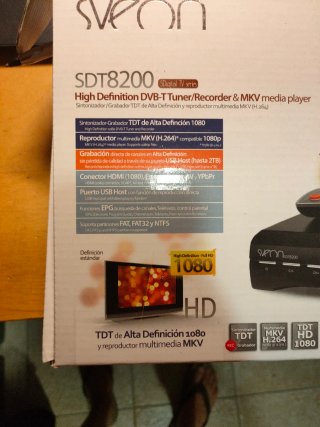 Sintonizador Grabador TDT y reproductor miltimedia