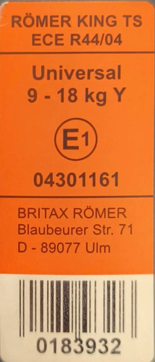 Silla Romer TS PLUS