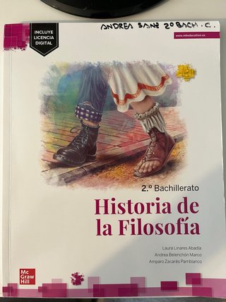 Libro de historia de la filosofia de segundo bach