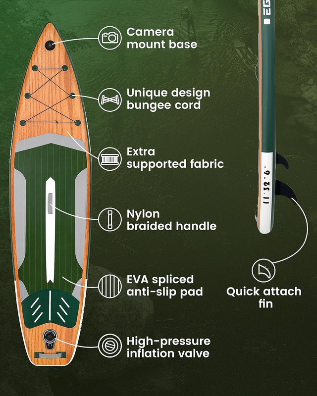 Tabla de Paddle Surf SUP 335cm madera