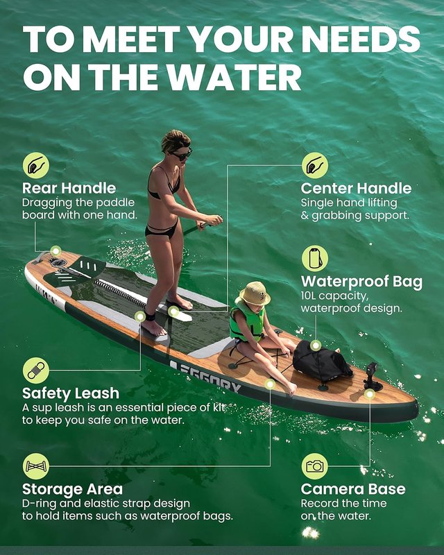 Tabla de Paddle Surf SUP 335cm madera