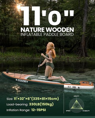Tabla de Paddle Surf SUP 335cm madera