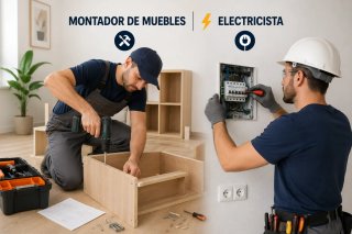 Electricista y montador de muebles