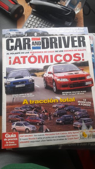 Revista Car and Driver año 2002