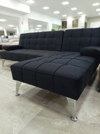 SOFA CHAISE LONGUE NEGRO