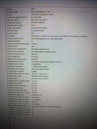 Ordenador gaming Asus 4060ti 16GB