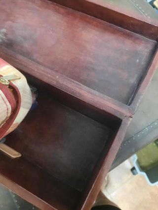 Caja Cofre Vintage de Cuero Repujado (36x15 cm)