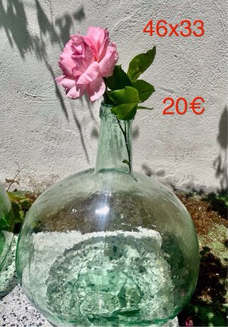 Damajuanas o jarrones de cristal