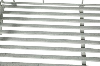 Divanetto panchina Liberty in ferro finitura grigi