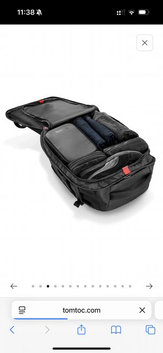 Mochila tomtoc 40 litros