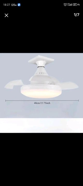 Lampadario e ventilatore con telecomando