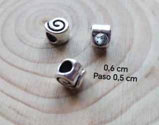 147 entrepiezas abalorios en aleación espiral