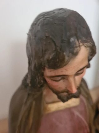 Figura de Olot religiosa San José y el Niño 54cm