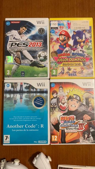Consola Wii + Accesorios y juegos.