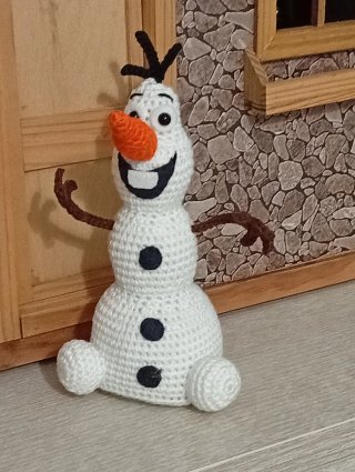 Olaf de Frozen a crochet