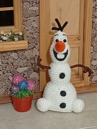 Olaf de Frozen a crochet
