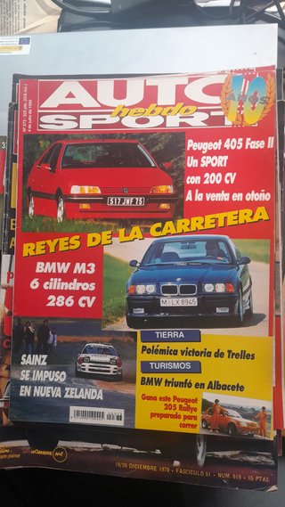 Revista Auto Hebdo Sport año 1992