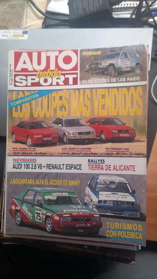 Revista Auto Hebdo Sport año 1991