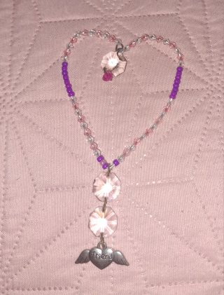 Atrapasol corazón con charm friends