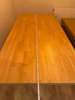 Mesa de comedor de roble 190x100 cm