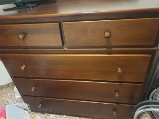 Mueble cajonera de madera