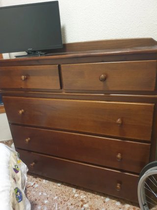 Mueble cajonera de madera