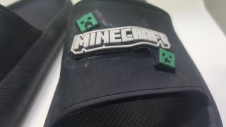 Minecraft chanclas y Nike bañador