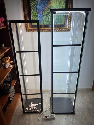 2 Vetrine, una di esse Detolph. Illuminata.