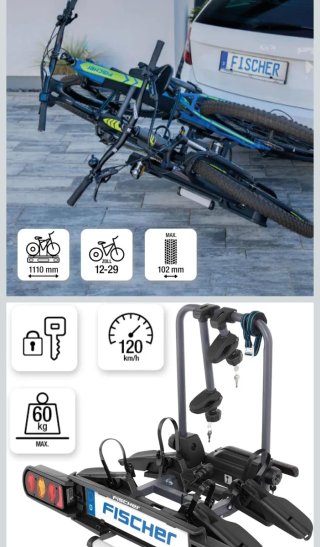 Fischer Proline EVO Portabicicletas de Bola
