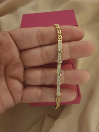 Pulsera chapada en oro q8k